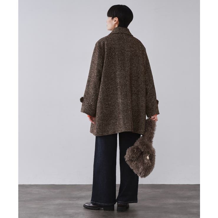 ヘリンボーンステンカラーコート | OPAQUE.CLIP | 詳細画像7 