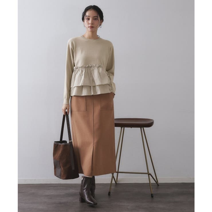 フリルドッキングニット【洗濯機OK】 | OPAQUE.CLIP | 詳細画像2 