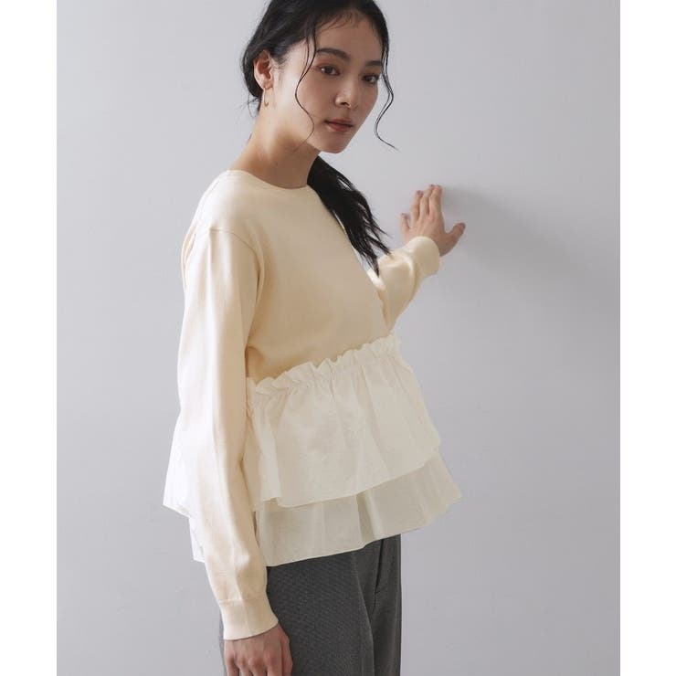 フリルドッキングニット【洗濯機OK】 | OPAQUE.CLIP | 詳細画像9 