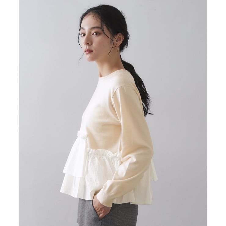 フリルドッキングニット【洗濯機OK】 | OPAQUE.CLIP | 詳細画像14 