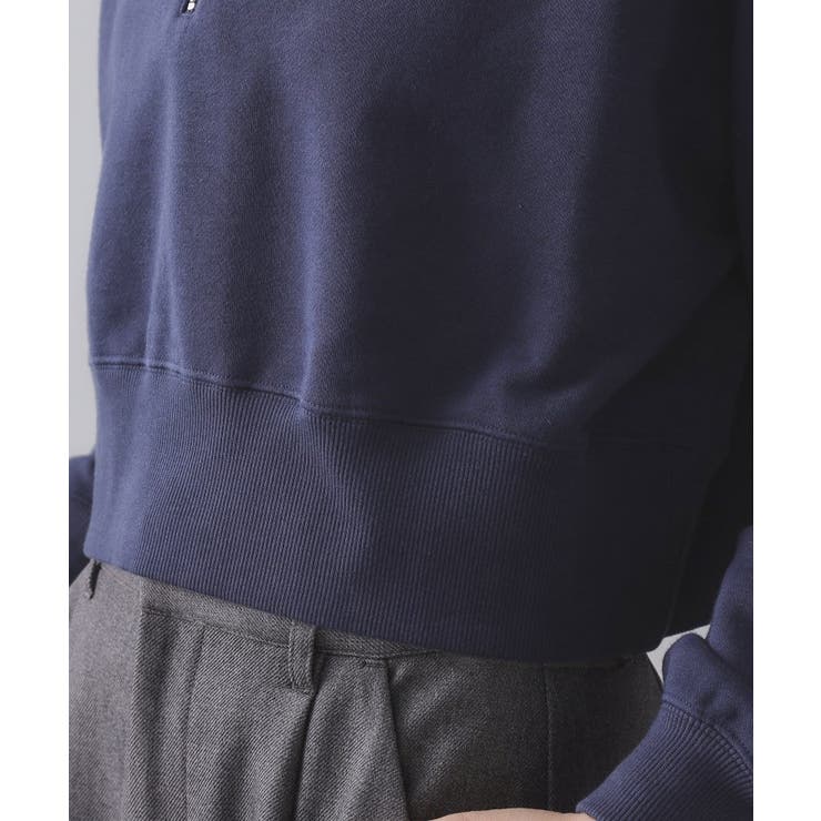 ロゴ刺繍ハーフジップトップス【洗濯機OK】 | OPAQUE.CLIP | 詳細画像14 