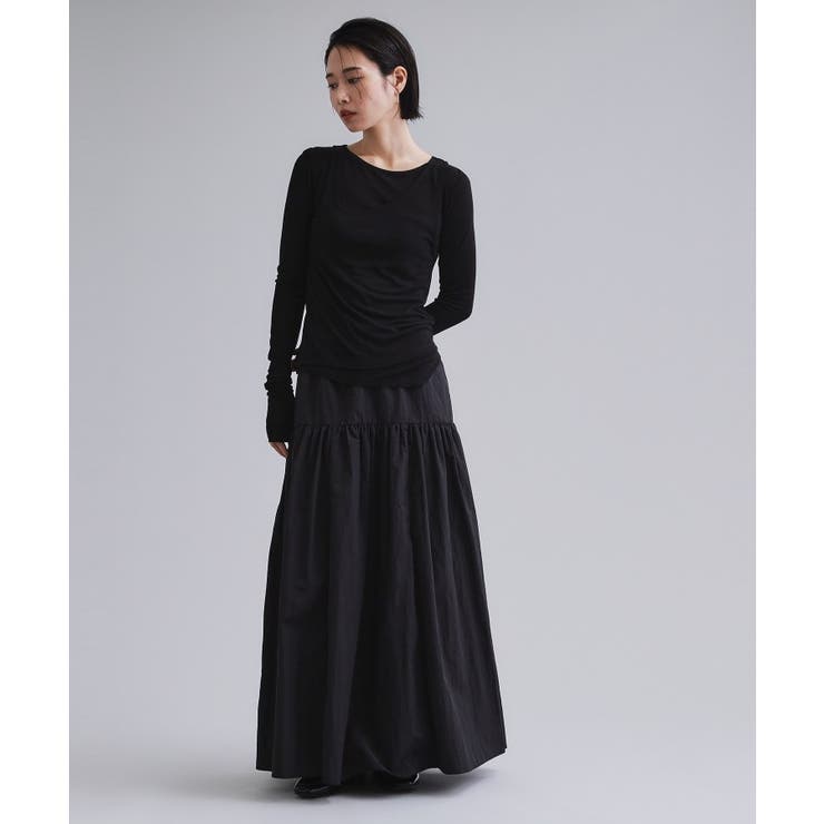 【es】シアーリブアシメレイヤードカットソー | OPAQUE.CLIP | 詳細画像10 