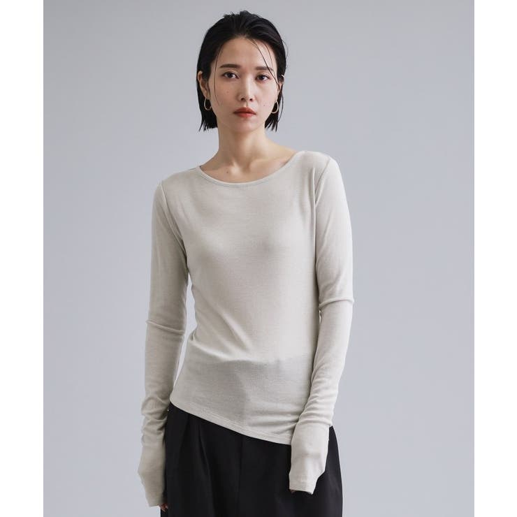 【es】シアーリブアシメレイヤードカットソー | OPAQUE.CLIP | 詳細画像18 