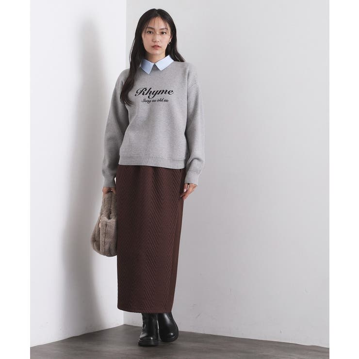 キルティングイージーナロースカート【洗濯機OK】 | OPAQUE.CLIP | 詳細画像6 