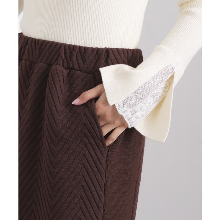 キルティングイージーナロースカート【洗濯機OK】 | OPAQUE.CLIP | 詳細画像14 