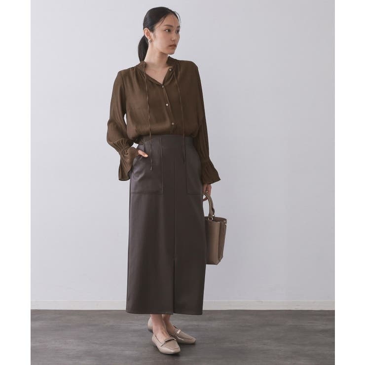 フリルカラーブラウス【洗濯機OK】 | OPAQUE.CLIP | 詳細画像2 