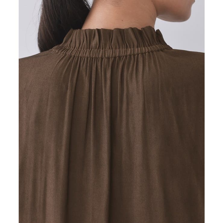 フリルカラーブラウス【洗濯機OK】 | OPAQUE.CLIP | 詳細画像17 