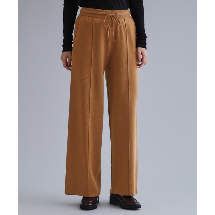 【es】ニットワイドパンツ【洗濯機OK】 | OPAQUE.CLIP | 詳細画像9 