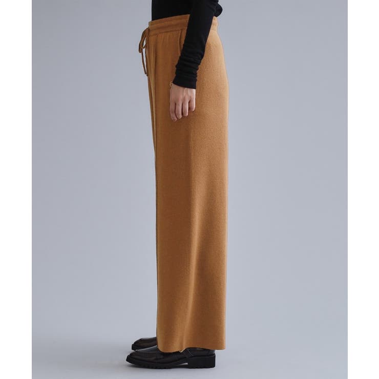 【es】ニットワイドパンツ【洗濯機OK】 | OPAQUE.CLIP | 詳細画像10 