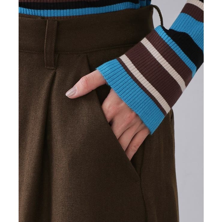 メランジ カーヴィーパンツ【洗濯機OK】 | OPAQUE.CLIP | 詳細画像14 