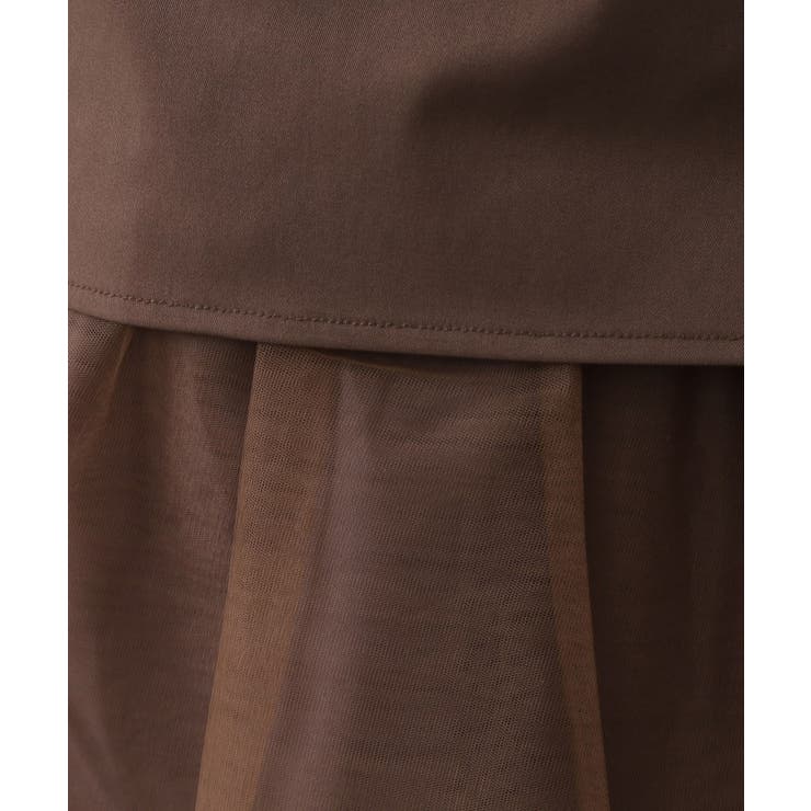 チュールドッキングデザインスカート【洗濯機OK】 | OPAQUE.CLIP | 詳細画像8 