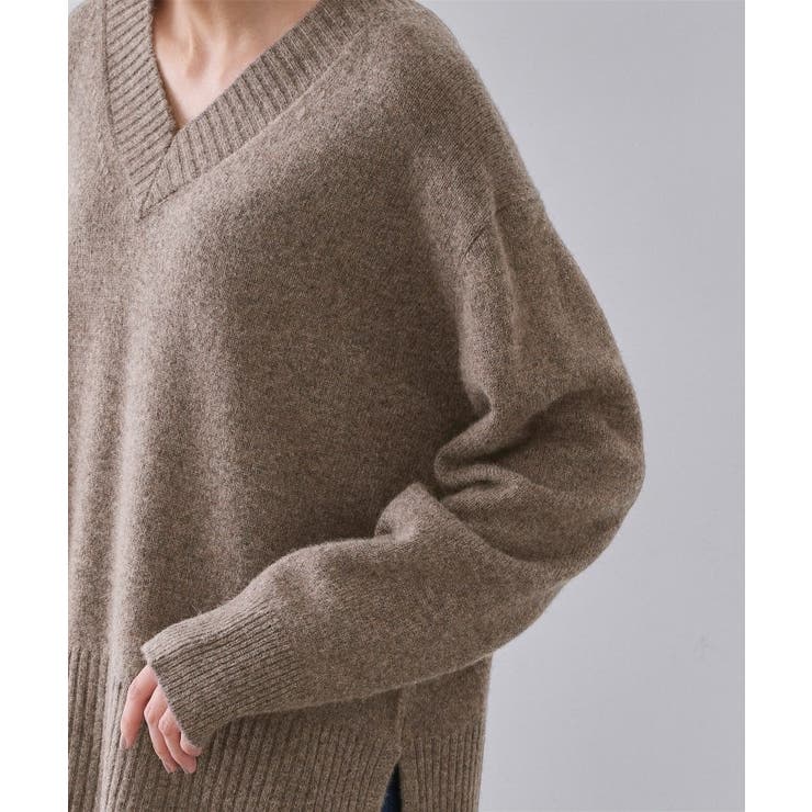 リラクシーVネックミドルゲージニット【洗える】 | OPAQUE.CLIP | 詳細画像13 