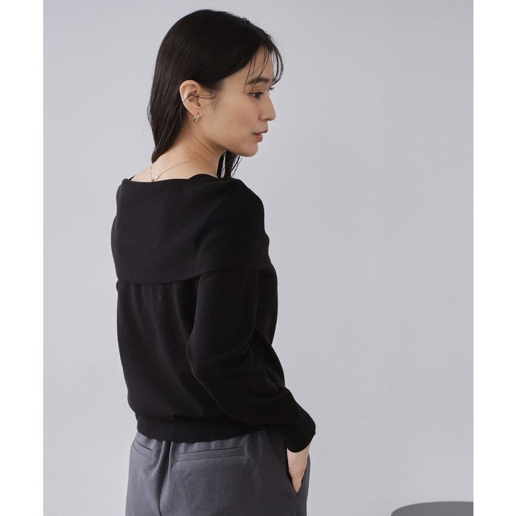 オフショルダーニット【洗濯機OK】 | OPAQUE.CLIP | 詳細画像1 