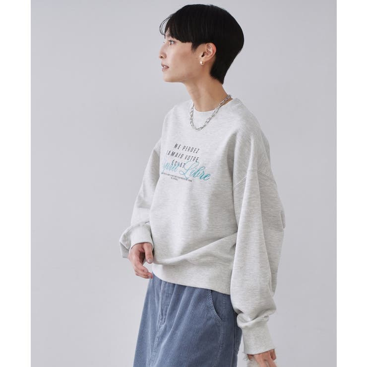 裏毛プリント刺繍ロゴ【洗濯機OK】 | OPAQUE.CLIP | 詳細画像5 