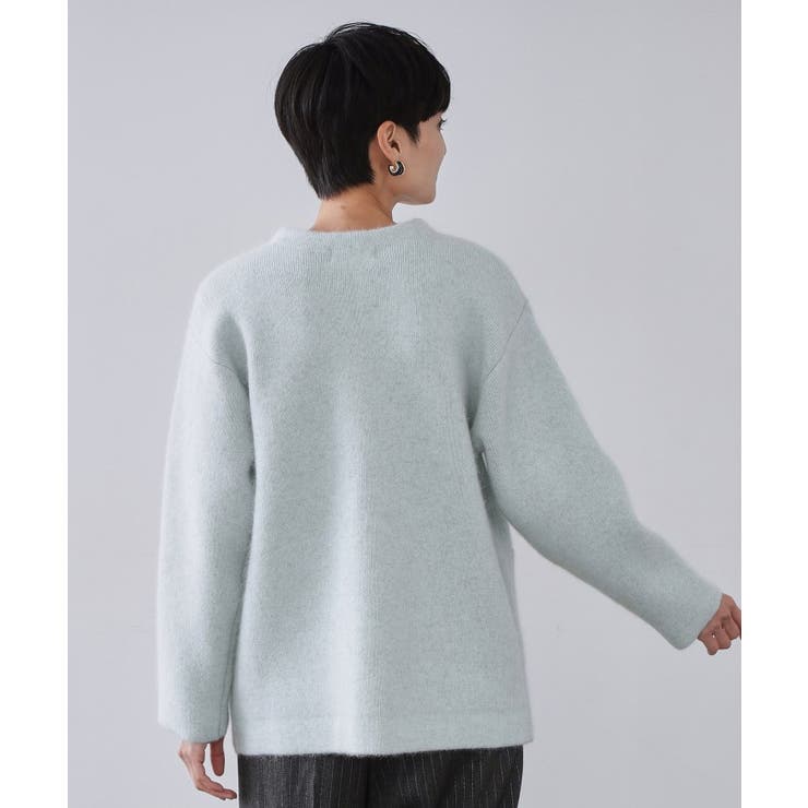 アンゴラ/フォックスブレンド ニットカーディガン【洗濯機OK】 | OPAQUE.CLIP | 詳細画像15 