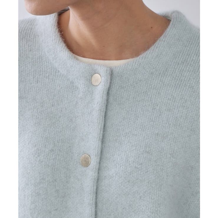 アンゴラ/フォックスブレンド ニットカーディガン【洗濯機OK】 | OPAQUE.CLIP | 詳細画像16 