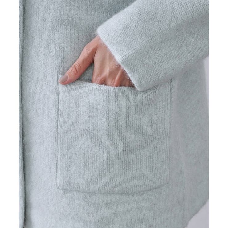 アンゴラ/フォックスブレンド ニットカーディガン【洗濯機OK】 | OPAQUE.CLIP | 詳細画像18 