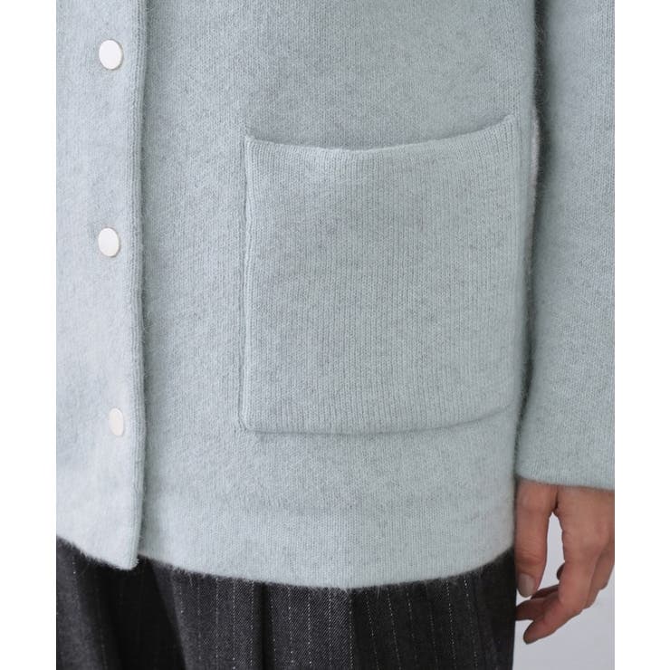 アンゴラ/フォックスブレンド ニットカーディガン【洗濯機OK】 | OPAQUE.CLIP | 詳細画像19 