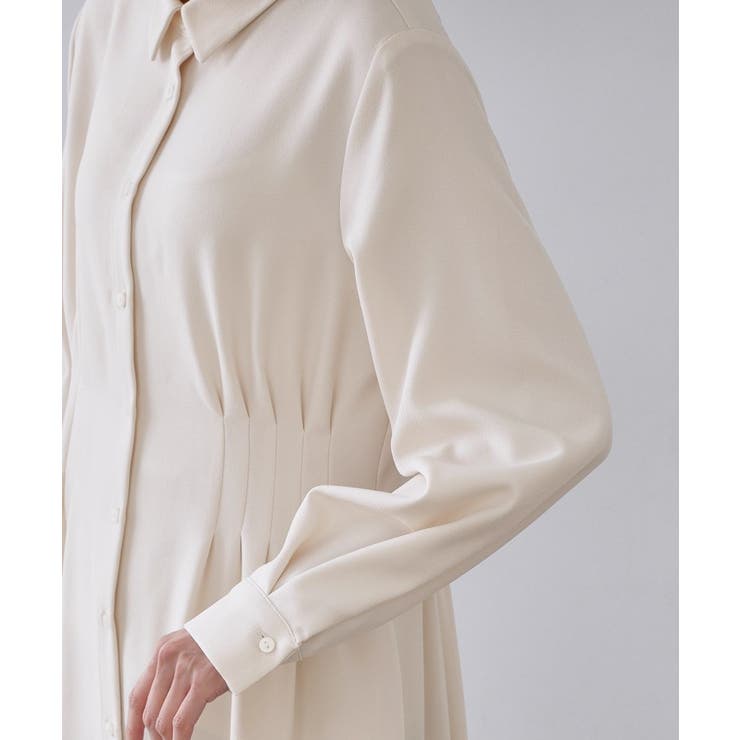 ウエストタックフィット&フレアワンピース【洗濯機洗いOK】 | OPAQUE.CLIP | 詳細画像13