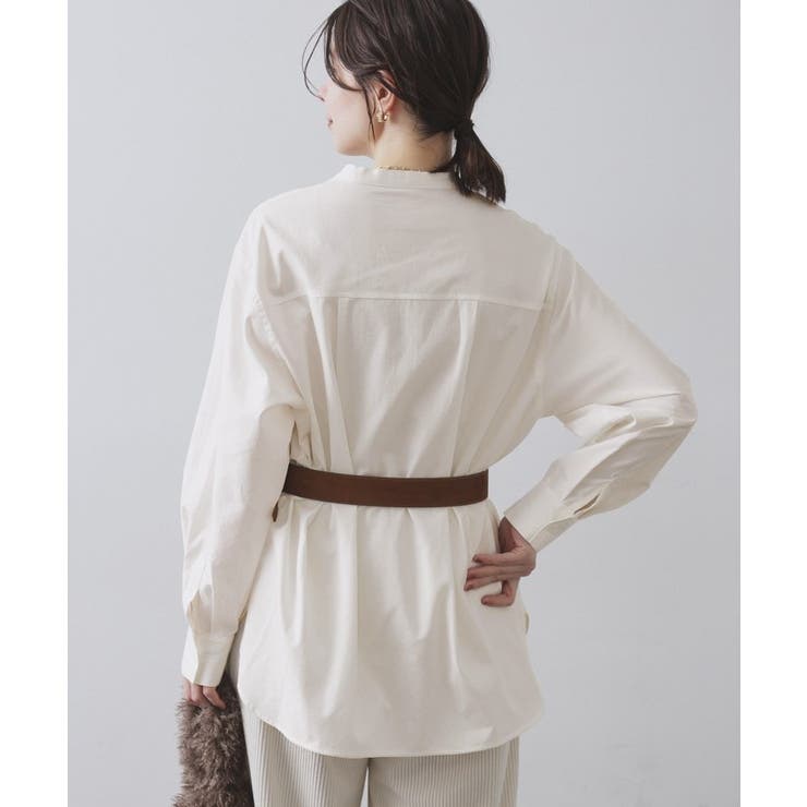 バンドカラーシャツ【洗濯機OK】 | OPAQUE.CLIP | 詳細画像1 