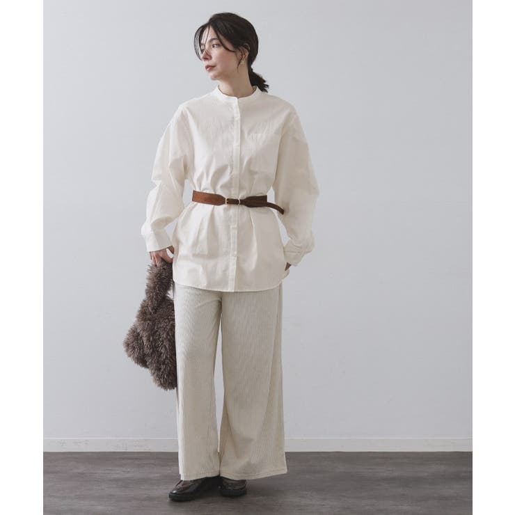 バンドカラーシャツ【洗濯機OK】 | OPAQUE.CLIP | 詳細画像2 