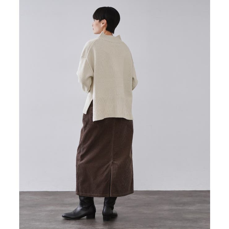 ハーフジップミドルゲージニット【洗濯機OK】 | OPAQUE.CLIP | 詳細画像7 