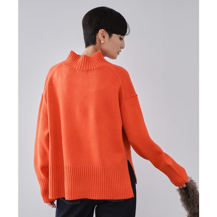 ハーフジップミドルゲージニット【洗濯機OK】 | OPAQUE.CLIP | 詳細画像13 