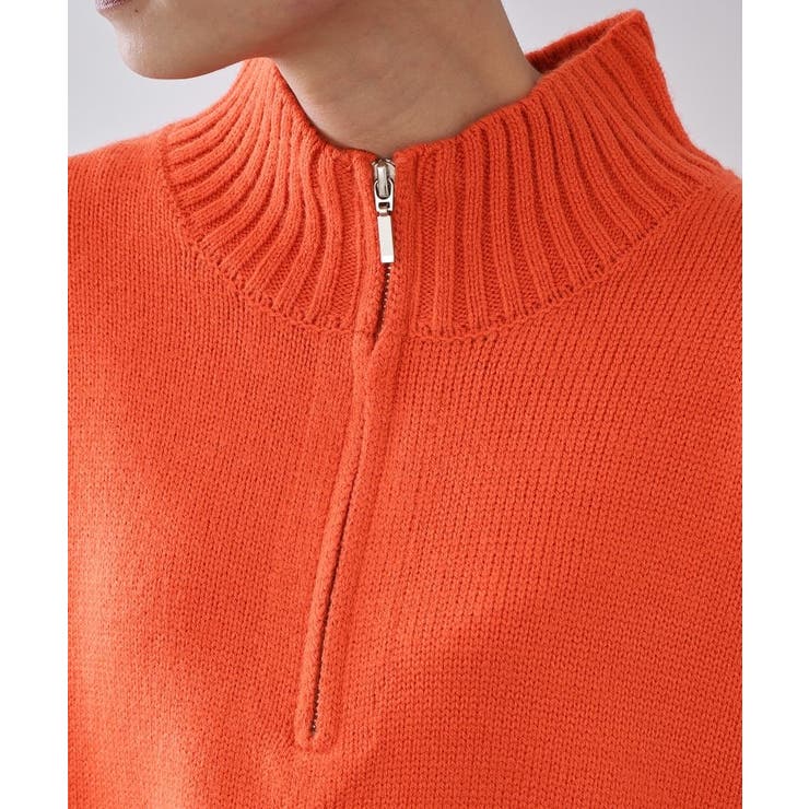 ハーフジップミドルゲージニット【洗濯機OK】 | OPAQUE.CLIP | 詳細画像20 