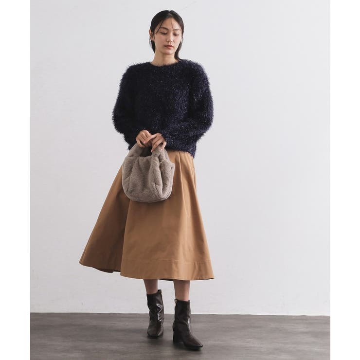 タフタフレアスカート【洗濯機OK】 | OPAQUE.CLIP | 詳細画像6 