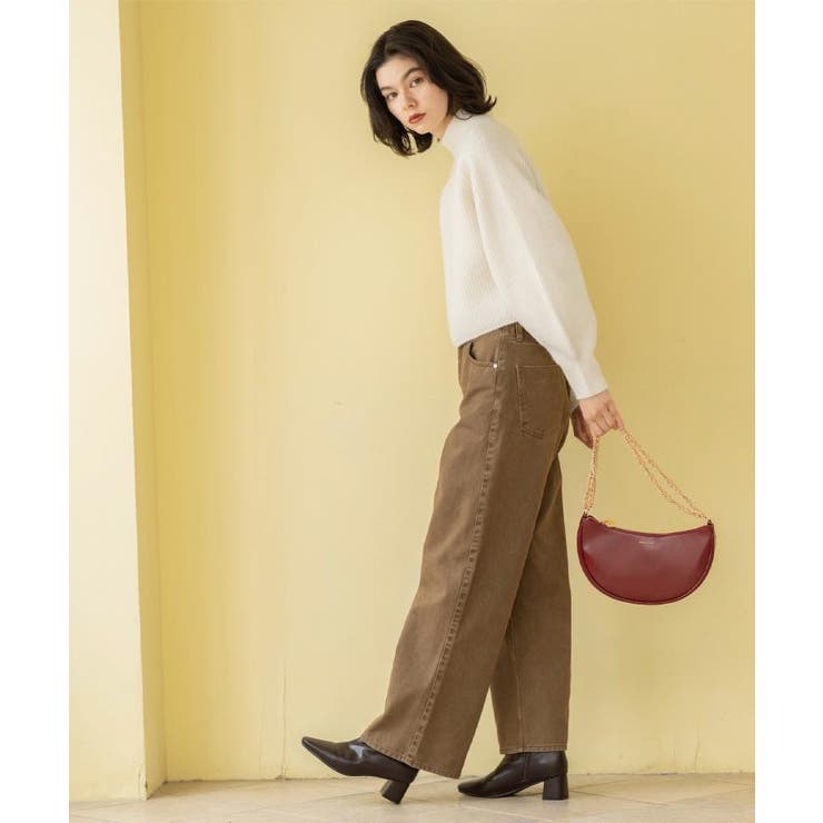 ヴィンテージカラーワイドストレートパンツ【洗濯機OK】 | OPAQUE.CLIP | 詳細画像6 