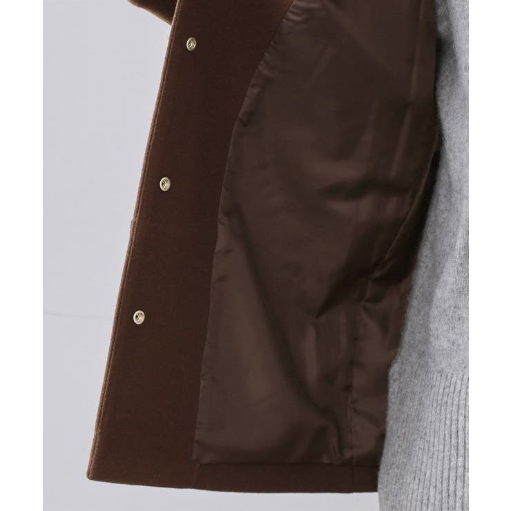 ウールライクメルトン ノーカラーコート【洗濯機OK】 | OPAQUE.CLIP | 詳細画像24 