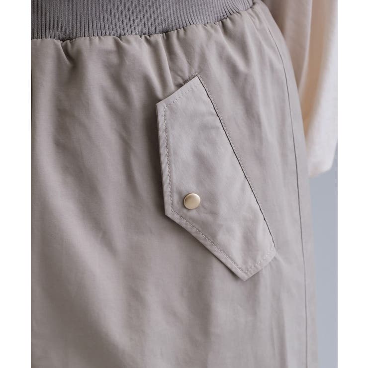 【es】リブナロースカート【洗濯機OK】 | OPAQUE.CLIP | 詳細画像4 