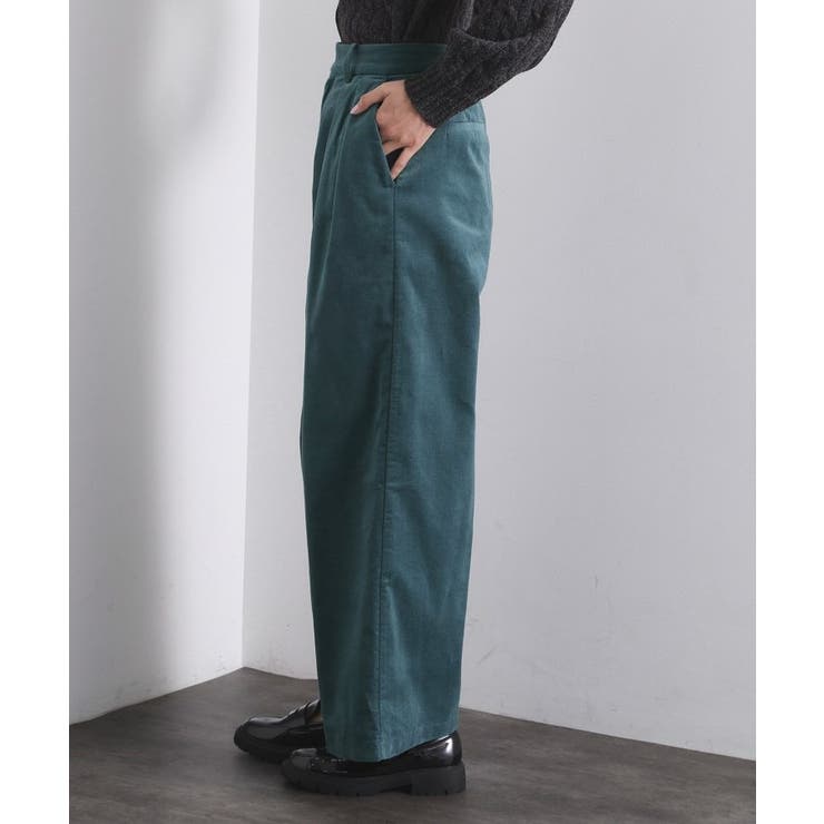 別珍タックワイドパンツ【洗える】 | OPAQUE.CLIP | 詳細画像10 
