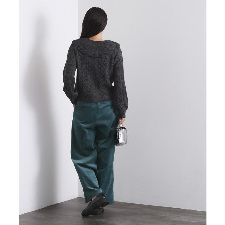 ビック襟ケーブルニット【洗濯機OK／抗ピル】 | OPAQUE.CLIP | 詳細画像7 