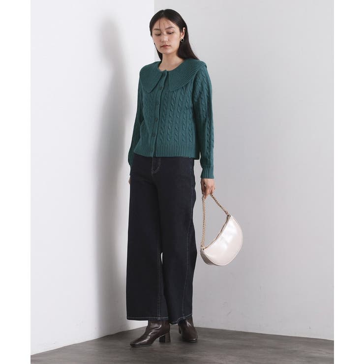 ビック襟ケーブルニット【洗濯機OK／抗ピル】 | OPAQUE.CLIP | 詳細画像10 