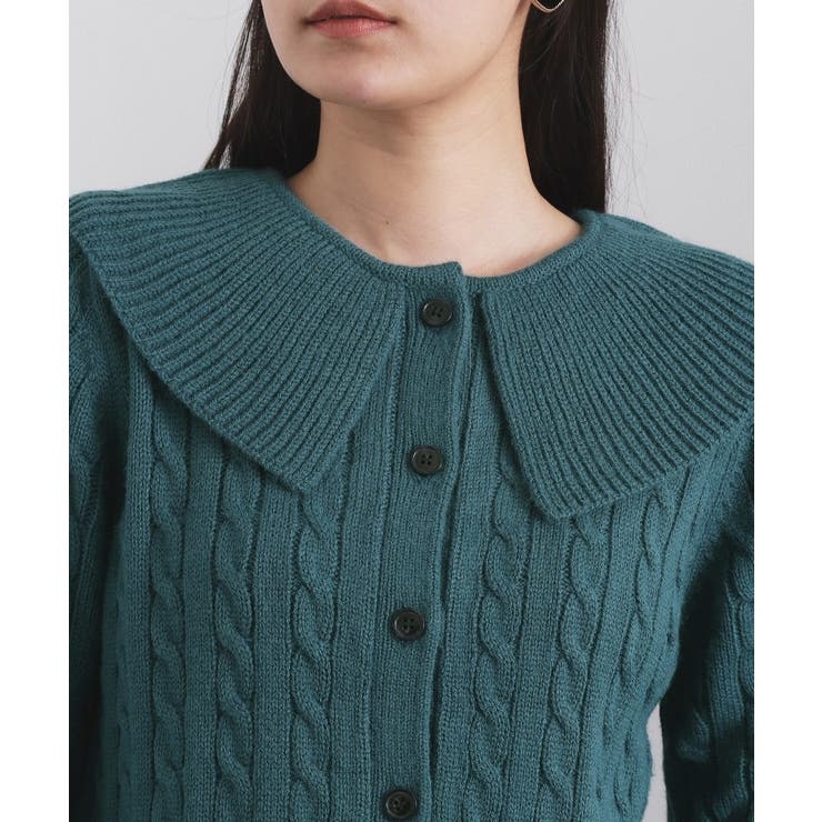 ビック襟ケーブルニット【洗濯機OK／抗ピル】 | OPAQUE.CLIP | 詳細画像16 