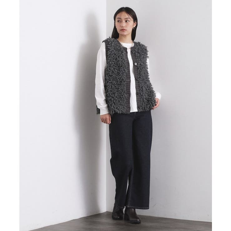 ループヤーンニットベスト【洗濯機OK】 | OPAQUE.CLIP | 詳細画像10 