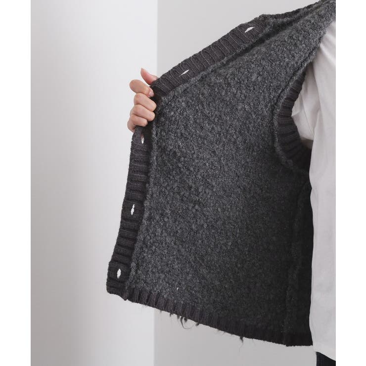 ループヤーンニットベスト【洗濯機OK】 | OPAQUE.CLIP | 詳細画像19 