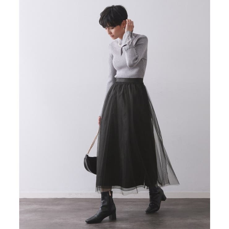 チュールイージーギャザースカート【洗濯機OK】 | OPAQUE.CLIP | 詳細画像31 