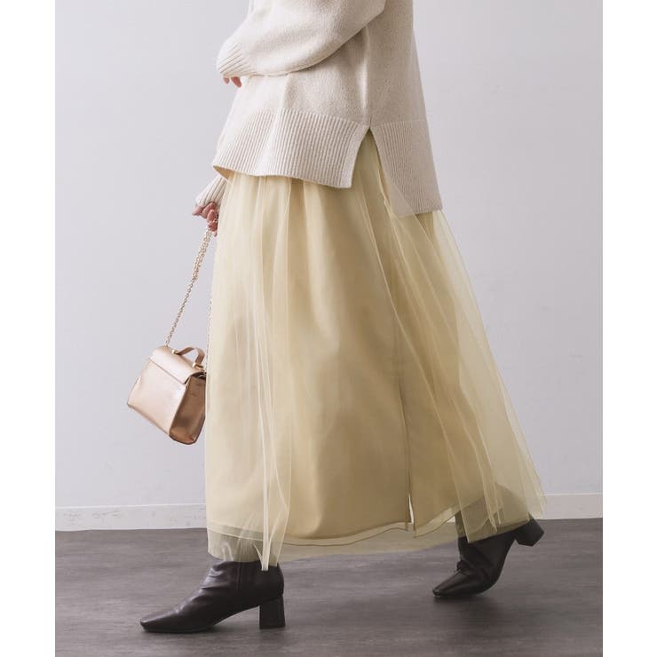 チュールイージーギャザースカート【洗濯機OK】 | OPAQUE.CLIP | 詳細画像33 