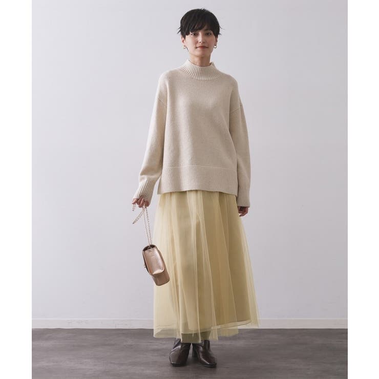 チュールイージーギャザースカート【洗濯機OK】 | OPAQUE.CLIP | 詳細画像34 