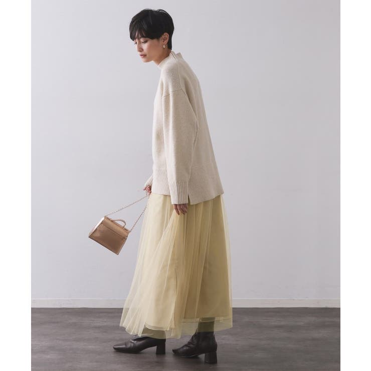 チュールイージーギャザースカート【洗濯機OK】 | OPAQUE.CLIP | 詳細画像35 