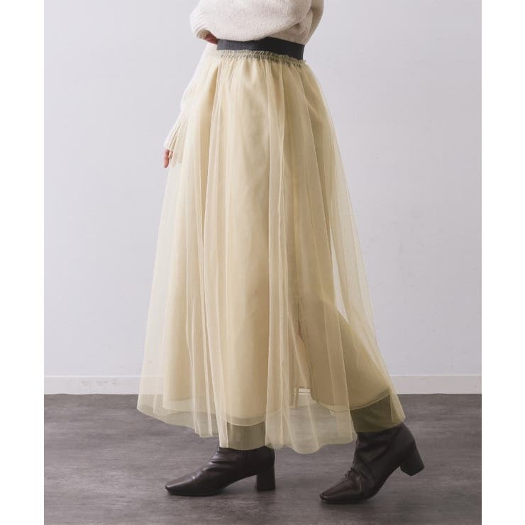 チュールイージーギャザースカート【洗濯機OK】 | OPAQUE.CLIP | 詳細画像38 