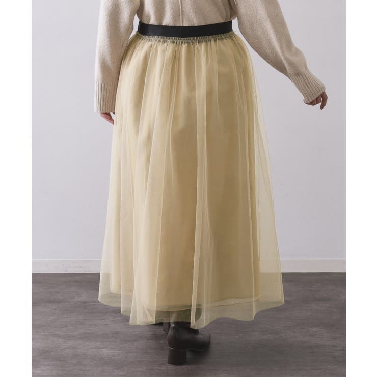 チュールイージーギャザースカート【洗濯機OK】 | OPAQUE.CLIP | 詳細画像39 