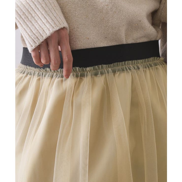 チュールイージーギャザースカート【洗濯機OK】 | OPAQUE.CLIP | 詳細画像40 