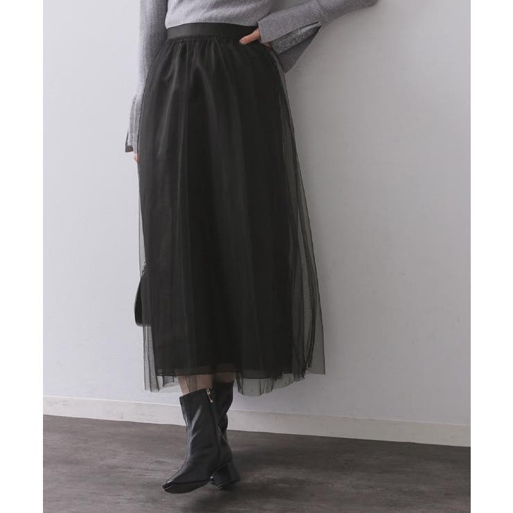 チュールイージーギャザースカート【洗濯機OK】 | OPAQUE.CLIP | 詳細画像29 