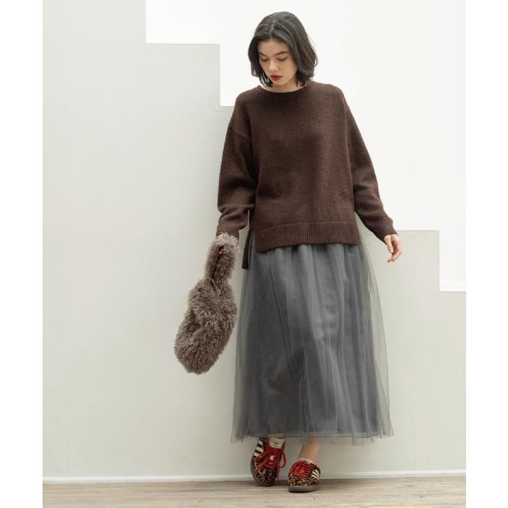 チュールイージーギャザースカート【洗濯機OK】 | OPAQUE.CLIP | 詳細画像6 