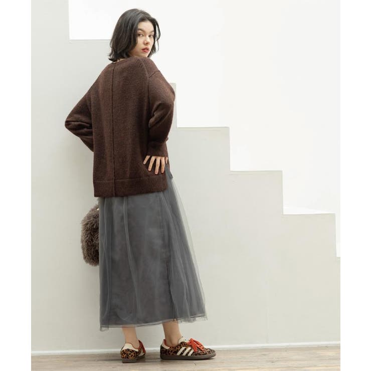 チュールイージーギャザースカート【洗濯機OK】 | OPAQUE.CLIP | 詳細画像7 