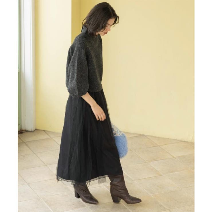 チュールイージーギャザースカート【洗濯機OK】 | OPAQUE.CLIP | 詳細画像10 