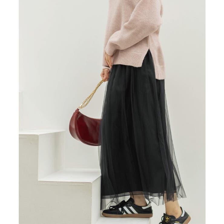 チュールイージーギャザースカート【洗濯機OK】 | OPAQUE.CLIP | 詳細画像13 